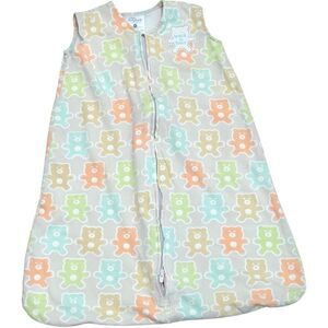 Halo SleepSack Baby Teddy Bear Print Pattern Cotton Wearable Blanket. Small.